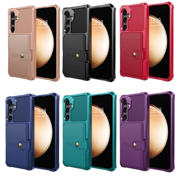 Samsung Galaxy A55 5G - PU-nahkakotelo magneettisella Röd
