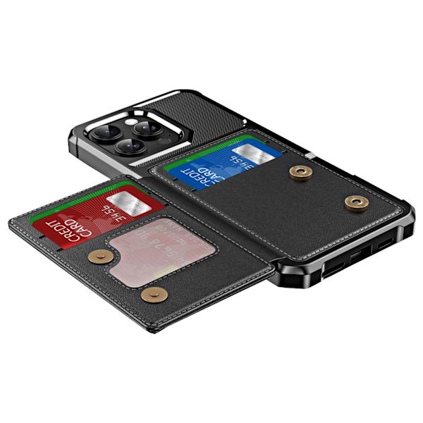 iPhone 14 Pro Slimmat Skal  Kortfack & 360° Skydd