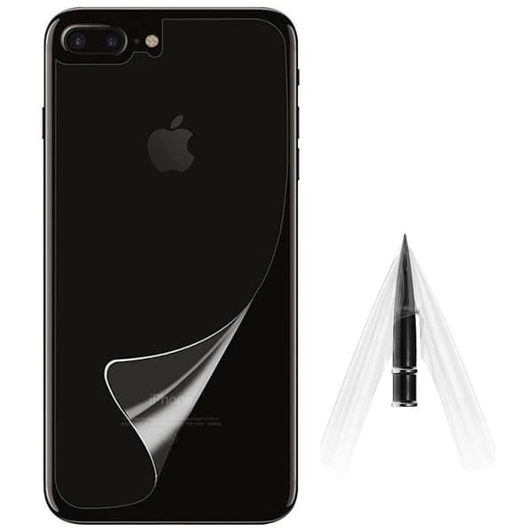 Mjukt Baksida Skärmskydd PET 9H 0,2mm iPhone 7 Plus Transparent/Genomskinlig