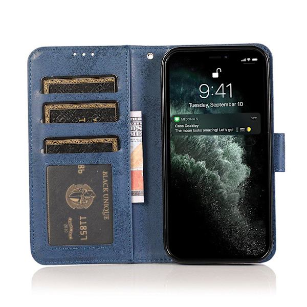 iPhone 13 - Plånboksfodral Skalfunktion Marinblå