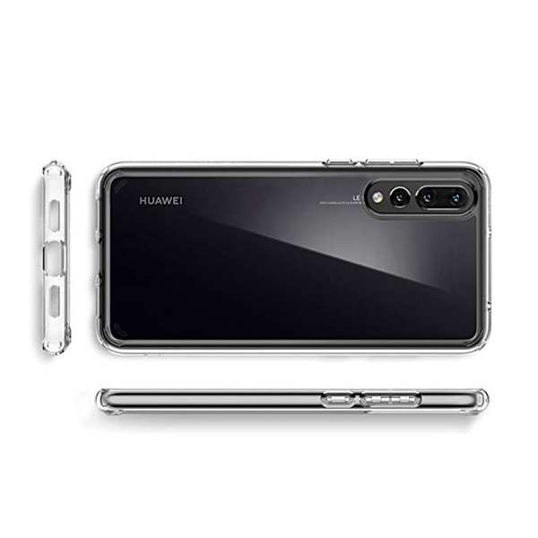 Smart Skyddsskal i Silikon (Ruff-Grip) till Huawei P20 Pro Transparent