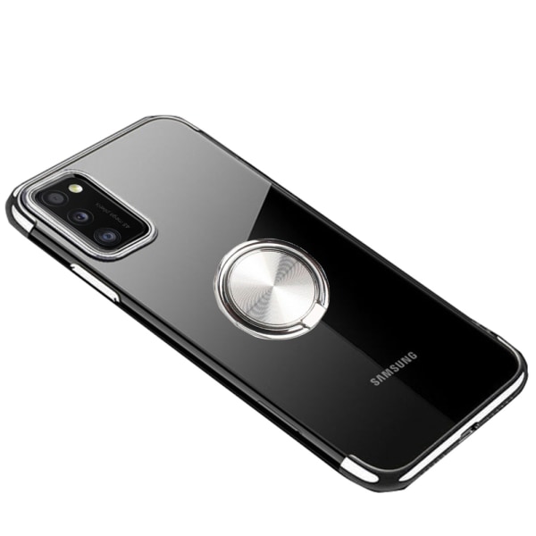 Sileä FLOVEME-kuori sormustelineellä - Samsung Galaxy A41 Blå