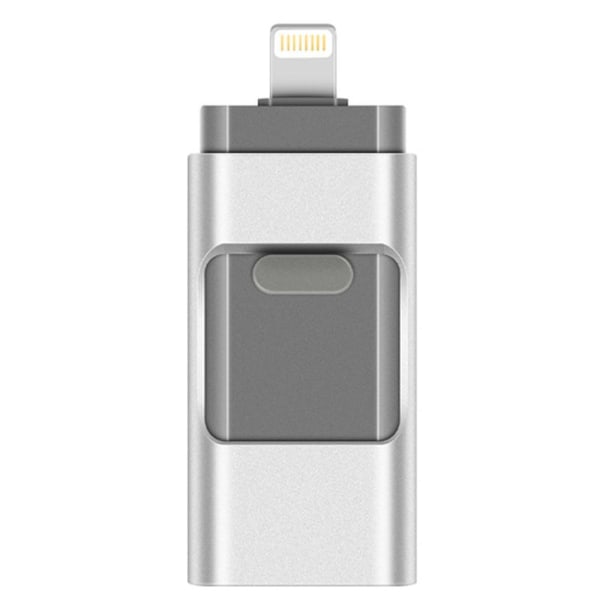 Lightning/Micro-USB-minne - (Lagre fra telefonen) 64Gb Silver