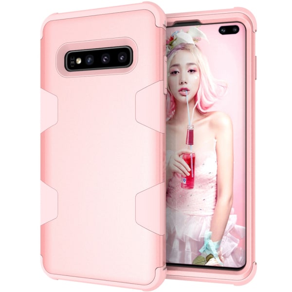 Samsung S10 Plus - Elegant og beskyttende cover \"Rugged Robot\" Lila