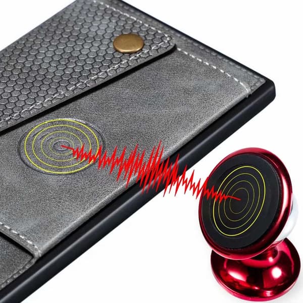 Glat cover med kortrum - Samsung Galaxy S20 Röd