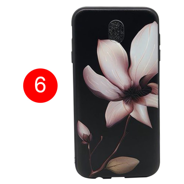 LEMAN-deksel med blomstermotiv til Samsung Galaxy J7 2017 6