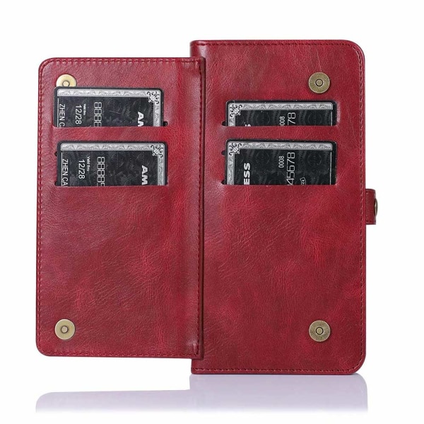 Smooth Double Wallet Case - Samsung Galaxy S10 Plus Röd