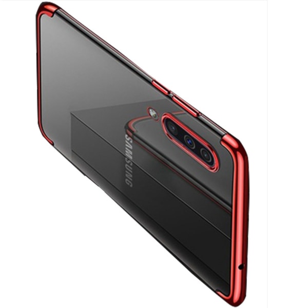 Samsung Galaxy A50 - Eksklusivt stødabsorberende silikonecover FLOVEME Röd