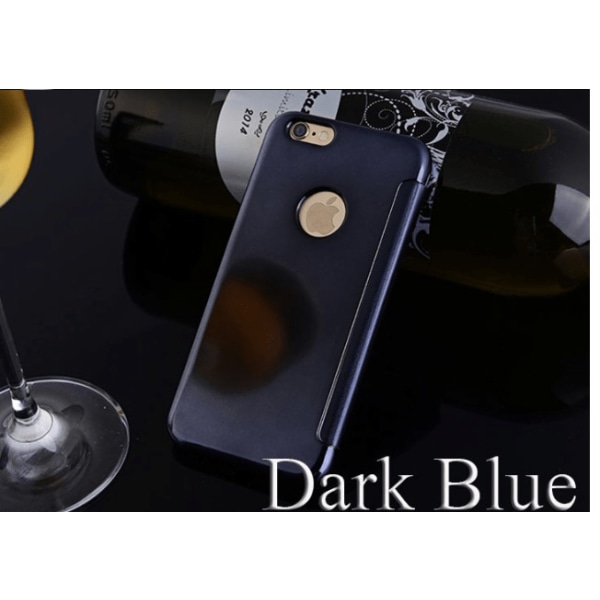 iPhone 6/6S - FLOVEME Praktiskt fodral i Clear View (ORIGINAL) Mörkblå