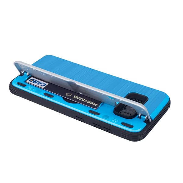 Eksklusivt Cover med Kortholder til Samsung Galaxy S8 Fra LEMAN Silver