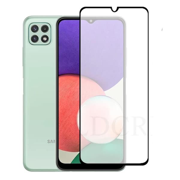 3-PACK Samsung Galaxy A22 5G 2.5D HD 0,3mm Skärmskydd Svart