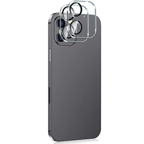 3-PACK Høy kvalitet Ultratynt Kameralinsskydd 2.5D iPhone 12 Transparent/Genomskinlig