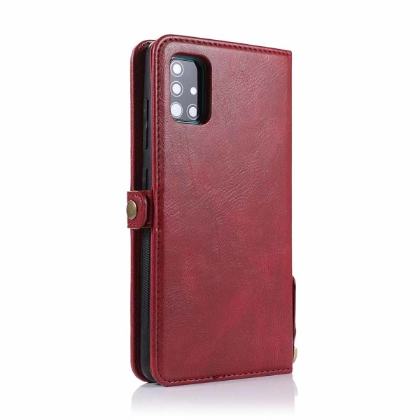 Smooth Wallet Case - Samsung Galaxy A71 Mörkgrön