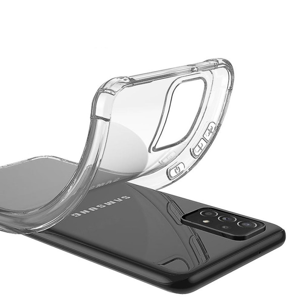 Beskyttende silikondeksel - Samsung Galaxy A72 Transparent/Genomskinlig