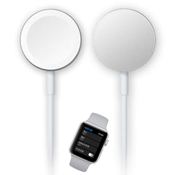 Praktisk trådløs ladeplate for Apple iWatch Grå