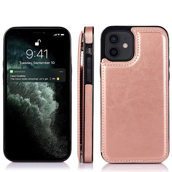 Smart Nkobee Skal med Kortfack - iPhone 12 Mini Mörkblå