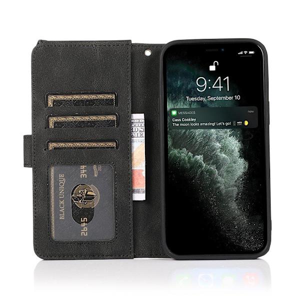 Tankevækkende Wallet-etui - iPhone 12 Svart
