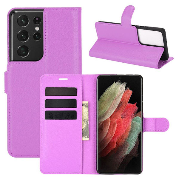 Stilsäkert NKOBEE Plånboksfodral - Samsung Galaxy S21 Ultra Blå
