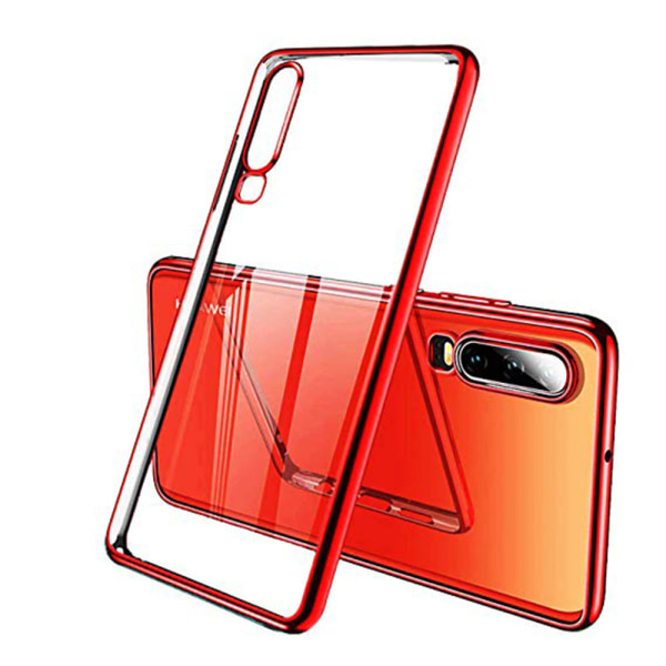 Huawei P30 - Eksklusivt beskyttende silikonecover Röd