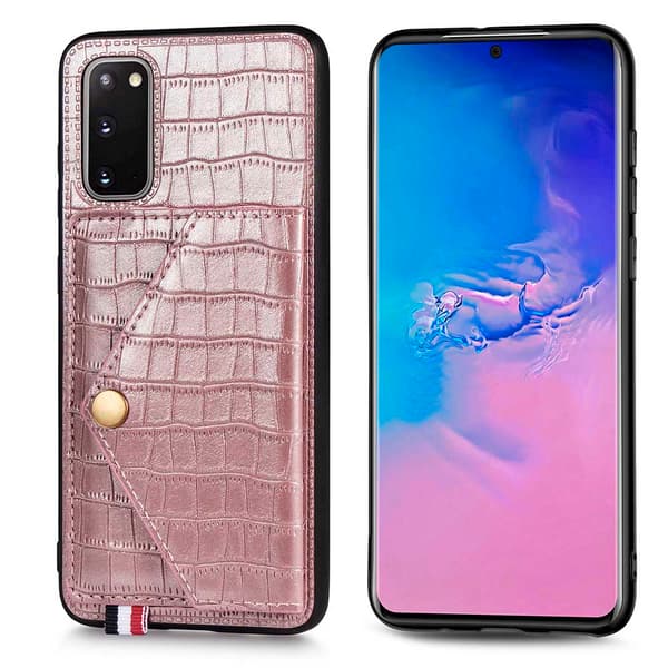 Samsung Galaxy S20 - Skal med Kortfack Blå Blå