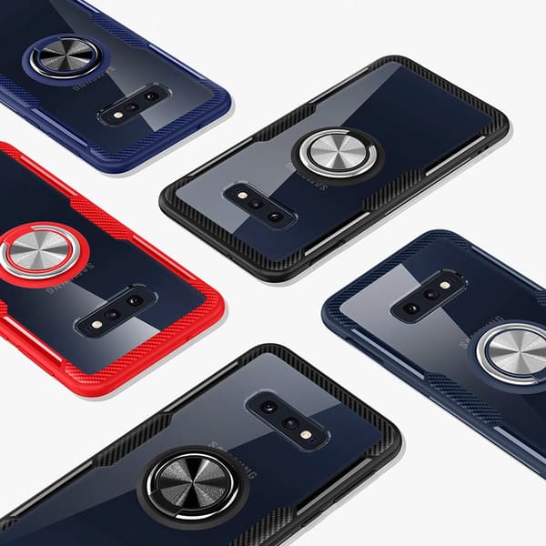 Effektfullt Skal - Samsung Galaxy S10E Svart/Silver Svart/Silver