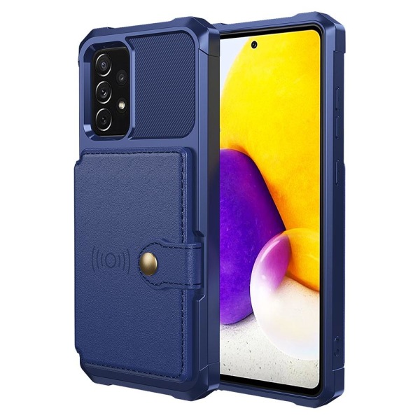 Effektivt cover med kortrum - Samsung Galaxy A52 Röd