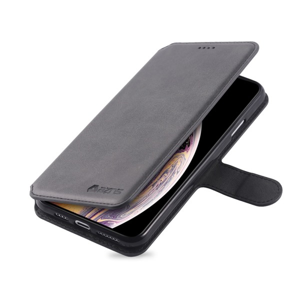 Effektivt eksklusivt retro wallet cover - iPhone XR Svart