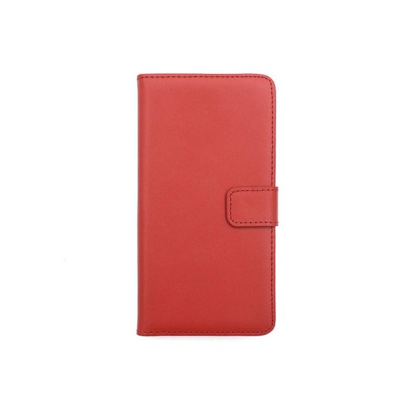Huawei P10 Plus - TOMKASin tyylikäs lompakkokotelo (nahkaa) Röd