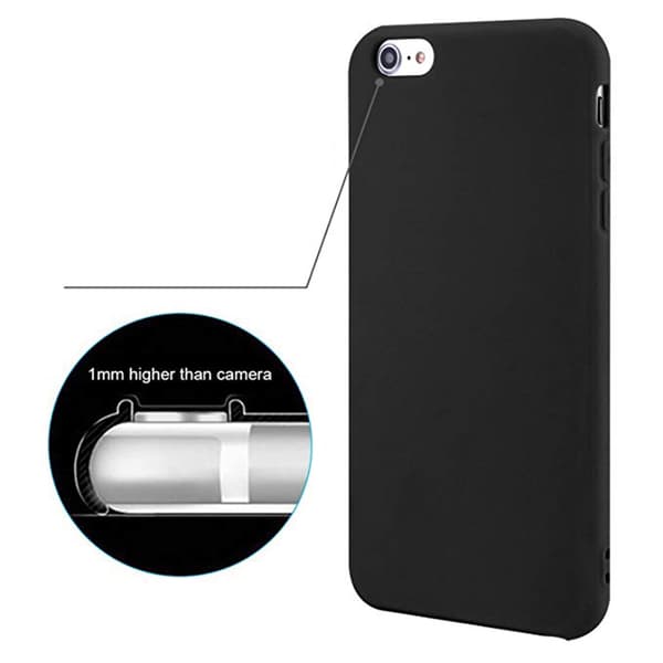 iPhone 6/6S - Silikonskal Svart Svart
