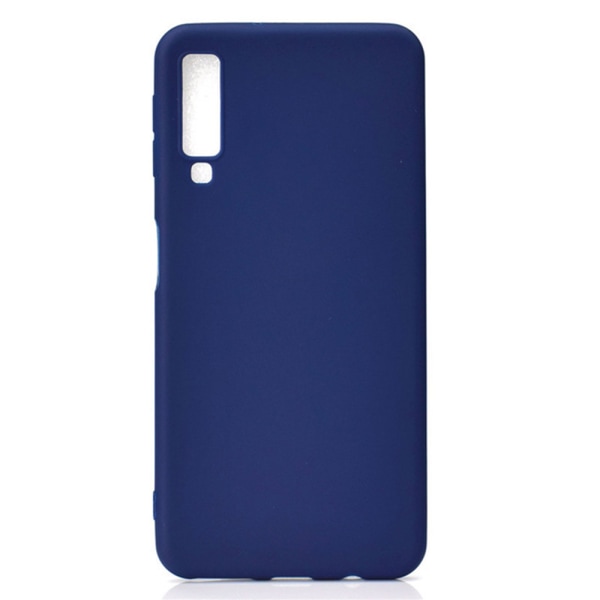 Praktisk mat silikonecover (NKOBEE) - Samsung Galaxy A7 2018 Röd