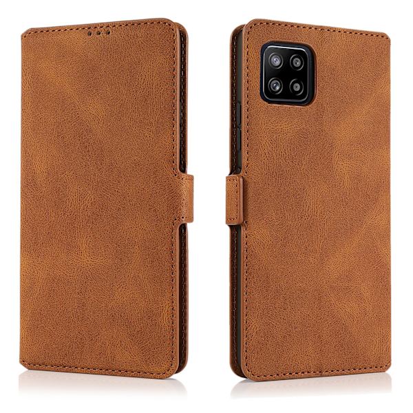 Plånboksfodral - Samsung Galaxy A22 5G Brun