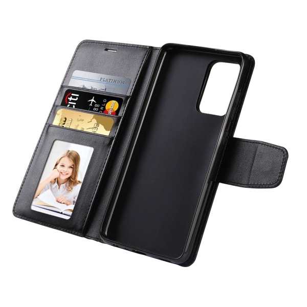 Tyylikäs lompakkokotelo (Hanman) - Samsung Galaxy A72 Lila