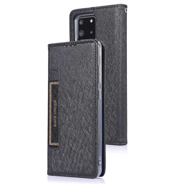 Samsung Galaxy S20 Plus - Eksklusivt lommebokdeksel fra Floveme Svart