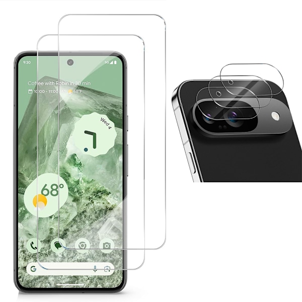 Reptåligt Skydd - Google Pixel 8 Skärmskydd + Kameralinsskydd 0,3mm