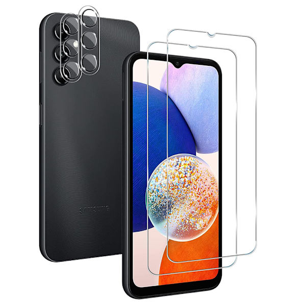 Galaxy A34 5G Skyddskit  Härdat Glas & Bubbelfri Passform