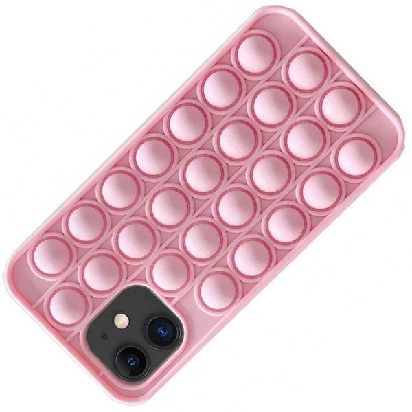 Stötdämpande Fidget Pop It Silikonskal - iPhone 11 Gul