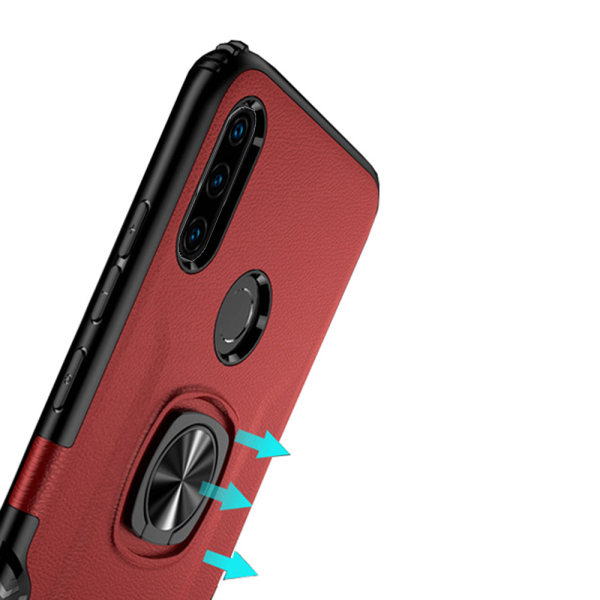Huawei P30 Lite - Ainutlaatuinen kansi sormustelineellä (LEMAN) Röd