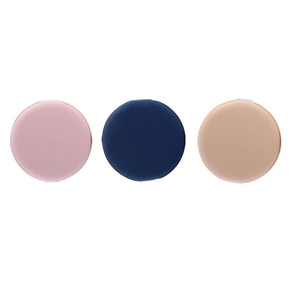 3-PACK Kosmetisk Svamp Ansiktspuff Naturligt Material Rosa