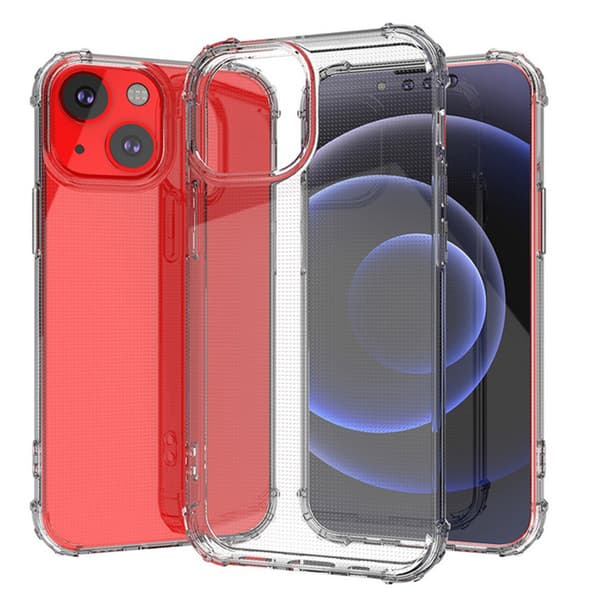 Skyddande Silikonskal (FLOVEME) - iPhone 14 Genomskinlig