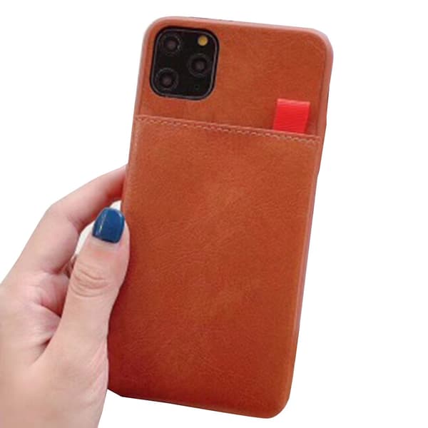 Smidigt Skal med Kortfack (LEMAN) - iPhone 11 Pro Max Kaffe Kaffe