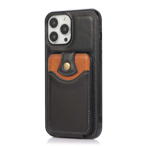 Beskyttende fleksibelt cover med kortrum - iPhone 14 Pro Max Mörkbrun