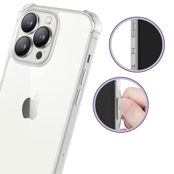 Skyddande FLOVEME Skal - iPhone 14 Pro Genomskinlig
