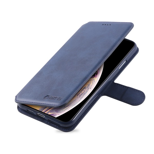 Effektivt eksklusivt retro lommebokdeksel - iPhone XR Blå