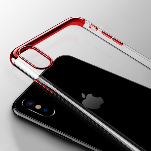 Elegant Skyddsskal för iPhone XS Max (Electroplated) Roséguld
