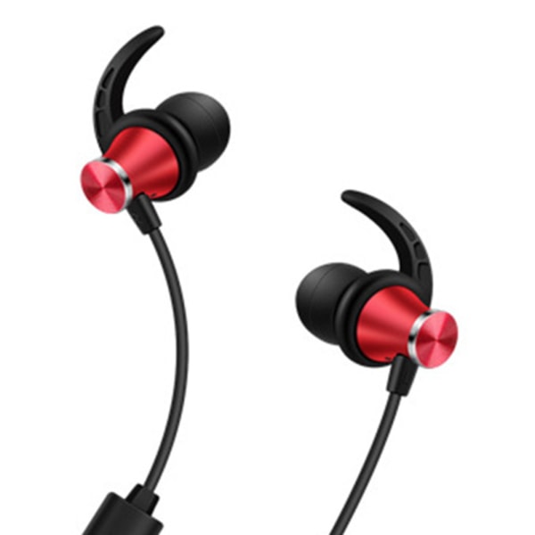 Kraftige Bluetooth-hovedtelefoner (S7C) Röd