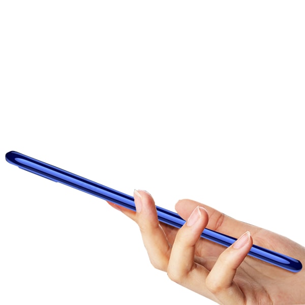 Fleksibelt silikondeksel med ringholder FLOVEME - Samsung Galaxy A80 Silver