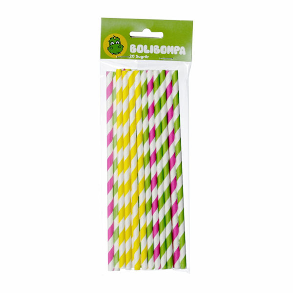 Papperssugrör Bolibompa papper 20-pack Grön