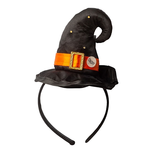 Diadem Häxhatt LED Svart