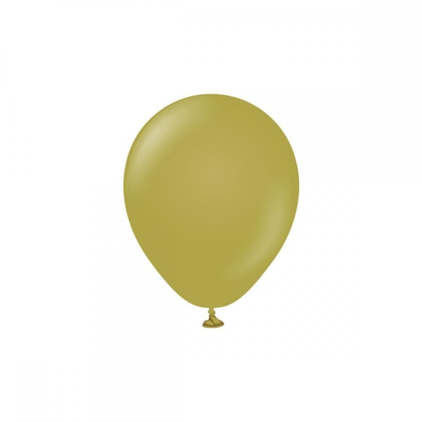 Latexballong Olive 13cm 100-pack Grön