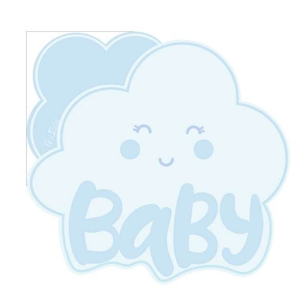 Pappersservett Blå moln "Baby" 33x33cm 16-pack Blå